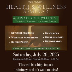 Health & Wellness Seminar (IRL Early Bird)